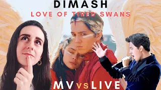 FIRST REACTION to DIMASH - Love Of Tired Swans (New Wave VS Music Video)