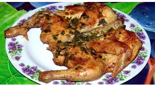 Очень вкусный и сочный цыпленок на сковороде