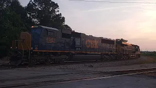 CSX Train L645 Turns The Wye With The Power At Devine Junction
