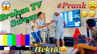 BROKEN TV SCREEN | PRANK | On Parents | Gets Hectic😩😂 | South African YouTuber