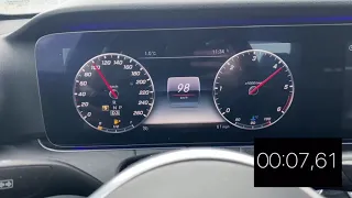 MERCEDES- BENZ E 220D 4MATIC 0-100km/h acceleration