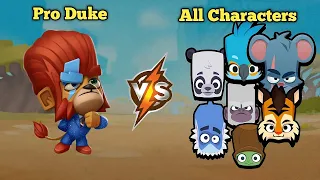 Zooba Pro Duke Vs All Characters - Zooba | Suriyax YT