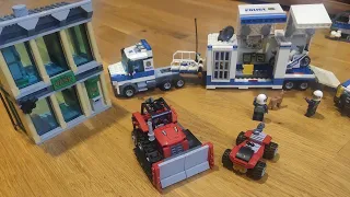 Ограбление банка на бульдозере!!! ЛЕГО сити полиция. LEGO city Police. Bank robbery.