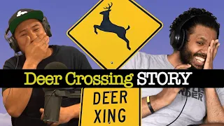 deer crossing lady outraged