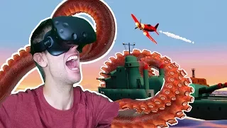BECOMING THE MIGHTY KRAKEN IN VR! DESTROYING ENTIRE CIVILIZATIONS! - Kraken HTC VIVE Gameplay