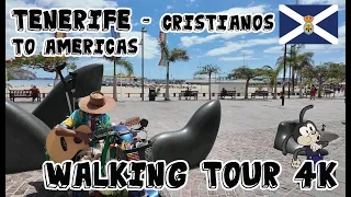 Tenerife - Los Cristianos to Playa de las Américas - 4K Walking Tour ☀️