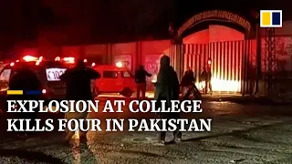 Explosion at Pakistan college leaves at least four dead and others wounded