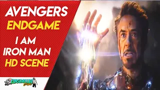 Avengers: Endgame - Iron Man Death Scene - I am Iron Man - iron man snaps his fingers - HD