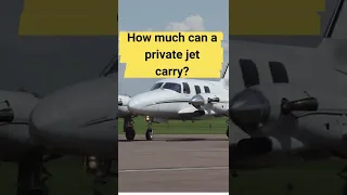 How much can a Private Jet Carry?  #shorts