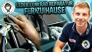 Leather steering wheel recolor and seal at home | AUTOLACKAFFEN