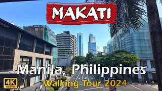 Makati, Manila, Philippines Walking Tour [4k-60fps] 🇵🇭