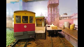 A day's trains on indoor G scale railway