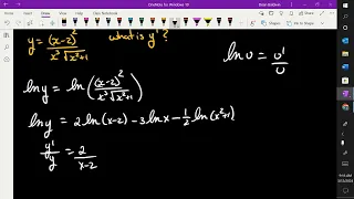 Logarithmic Differentiation