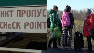 Civilians leave so-called Donetsk People's Republic, queue at checkpoint at Russian border | AFP