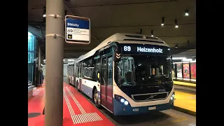 Verkehrsbetriebe Zürich (VBZ) Route 89 Sihlcity Shopping Mall to Heizenholz (Original Video)