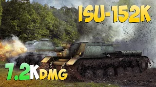 ISU-152K - 7 Frags 7.2K Damage - Horror in the bushes! - World Of Tanks