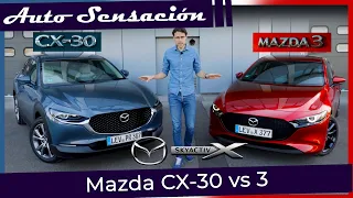 Prueba Mazda cx 30 2021 Skyactive x VS Mazda 3 2021 Skyactive x .¿Cúal es la mejor compra?.