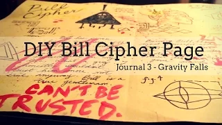 DIY Gravity Falls Journal 3 | Bill Cipher Page