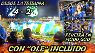 PEREIRA MODO GOD - DESDE LA TRIBUNA MILLONARIOS vs CALI (4-2) Liga Betplay 2022 - ll Fecha 6