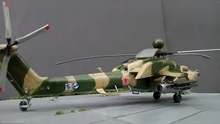 Сборка сборной модели вертолёта МИ-28НЭ, от компании "Звезда" 1/72