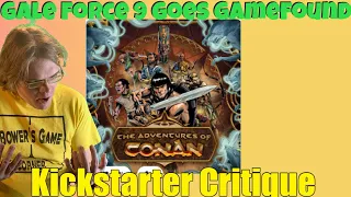 The Adventures of Conan - Kill People With Dice - Kickstarter Critique Review