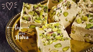 How to make a Keto Halva with pistachio nuts - (vegan & gluten free)