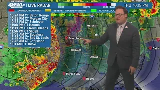 New Orleans Weather: Early Friday storms, more in the evening
