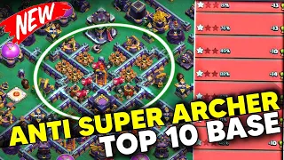 ANTI SUPER ARCHER TOP 10 STRONG BASE FOR TH15 |TH15 BASE LINK 2023