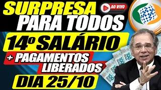 SURPRESA na CONTA: PAGAMENTOS dia 25 + 14° SALÁRIO APROVADO com NOVAS REGRAS e VALORES no Relatório