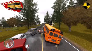 GTA 4 Crazy School Bus Crashes Ep.4