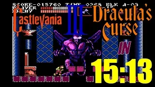 Castlevania 3 Any% Speedrun in 15:13.167 (Glitched) [Former World Record]