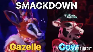 Gazelle & Cow Sing “I Will Survive” In The SMACKDOWN - MASKED SINGER S10 E8 (DISCO NIGHT)