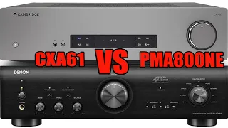 Denon PMA-800NE vs Cambridge Audio CXA61 Sound Comparison. Which one do you Prefer?