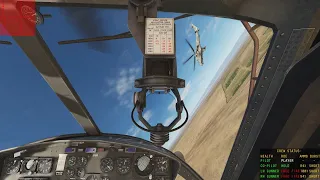 Helicopter Dogfight, UH-1 Huey Vs. Mi-24P Hind (Ace AI), DCS