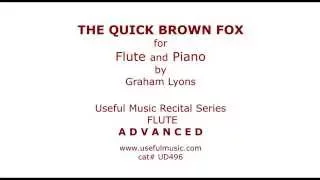 The Quick Brown Fox - new recital pieces for flute