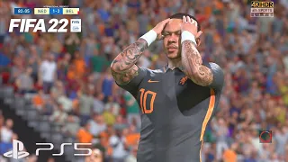 FIFA 22 - Netherlands vs Belgium | UEFA Nations League Full Match (PS5) Gameplay [4K HDR 60FPS]