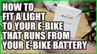 How to fit an e-bike light that runs from your bikes battery