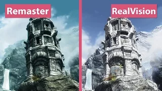 Skyrim – Special Edition Remaster vs. RealVision ENB Mod Collection Trailer Graphics Comparison