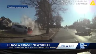 New video released shows Milwaukee police chase, fiery crash