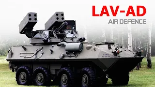 LAV-AD Vehicle - A Variant Of The LAV-25 Provide Low Altitude Air Defense Vehicle