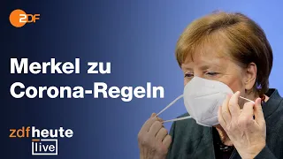 Merkel stellt sich den Fragen zur Corona-Lage I ZDFheute live