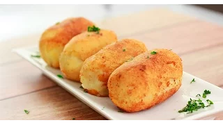 Papas rellenas de queso