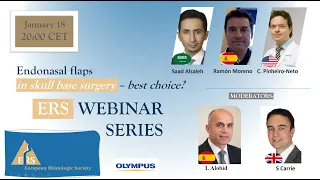 ERS Webinar Winter Series 2021: Endonasal Flaps in Skull Base Surgery - Best Choice?