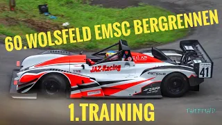 60. Wolsfeld EMSC Bergrennen ( Highlights 1.Training Sonntag ) Bit-Kurve