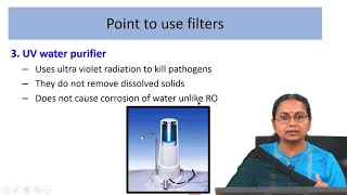 Lecture 22 Water Treatment : Point Of Use Filters