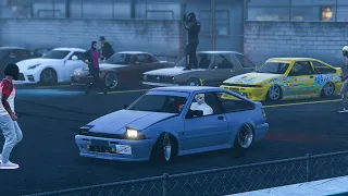 Insane DRIFT Car Meet - Tandem, Awesome Drift Battles + More! | GTA 5