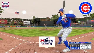 MLB The Show 23 Chicago Cubs vs San Francisco Giants | Spring Training 2024 | Gameplay PS5 60fps HD
