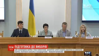 Підготовка до виборів: ЦВК затвердила форму і текст бюлетенів