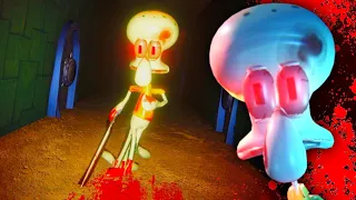 SQUIDWARD'S SHADOW (Spongebob Horror) - Full Game + Ending - No Commentary