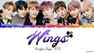 BTS (방탄소년단) - 'Outro: Wings' Lyrics [Color Coded Han_Rom_Eng] | minamochi